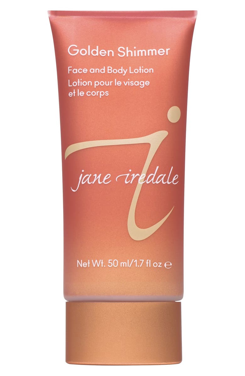 jane iredale 'Golden Shimmer' Face & Body Lotion, Main, color, 