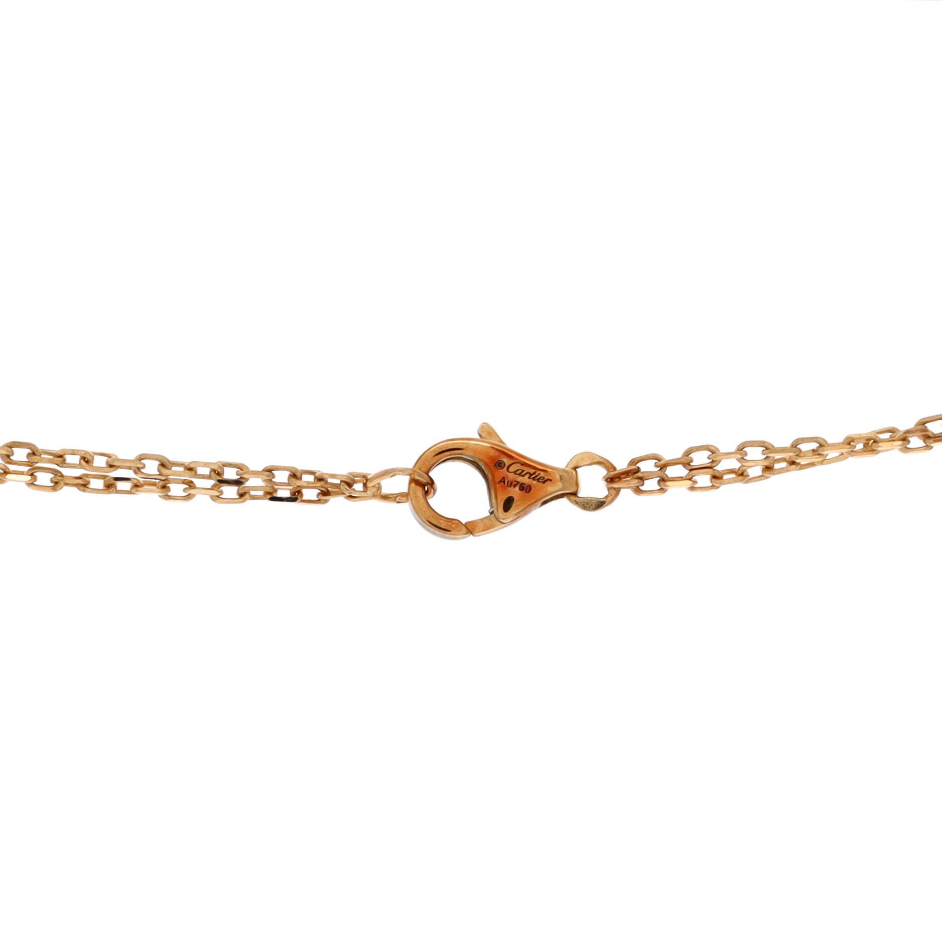 2 Diamonds Love Pendant Necklace 18K Yellow Gold and Diamonds, Alternate, color, Metallic Gold