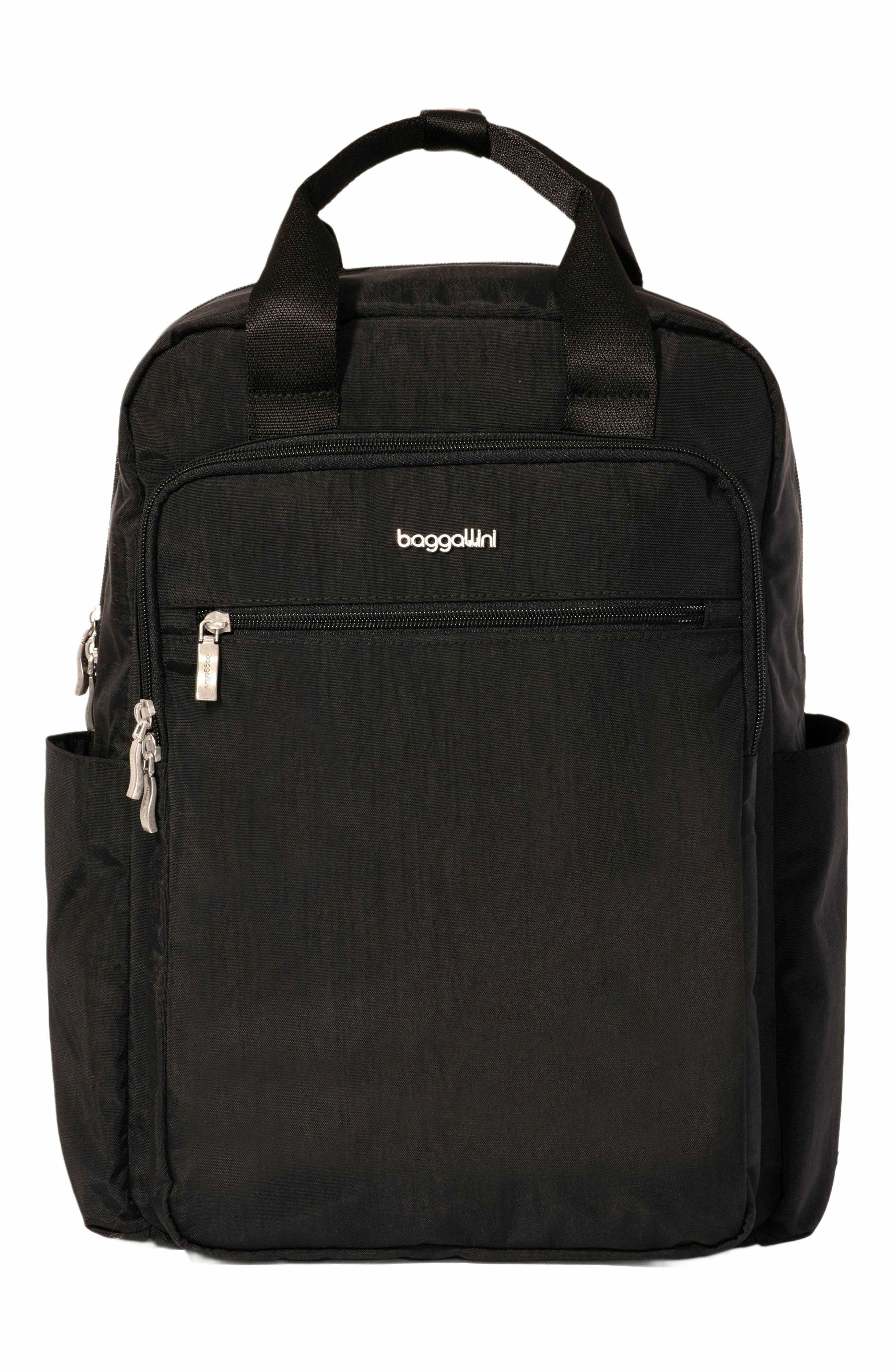 BAGGALLINI Commuter Laptop Backpack, Main, color, Black