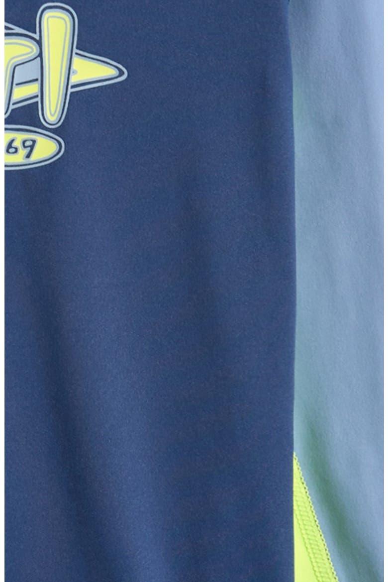 Kids' Ride the Wave Long Sleeve Rashguard, Alternate, color, LIGHT NAVY