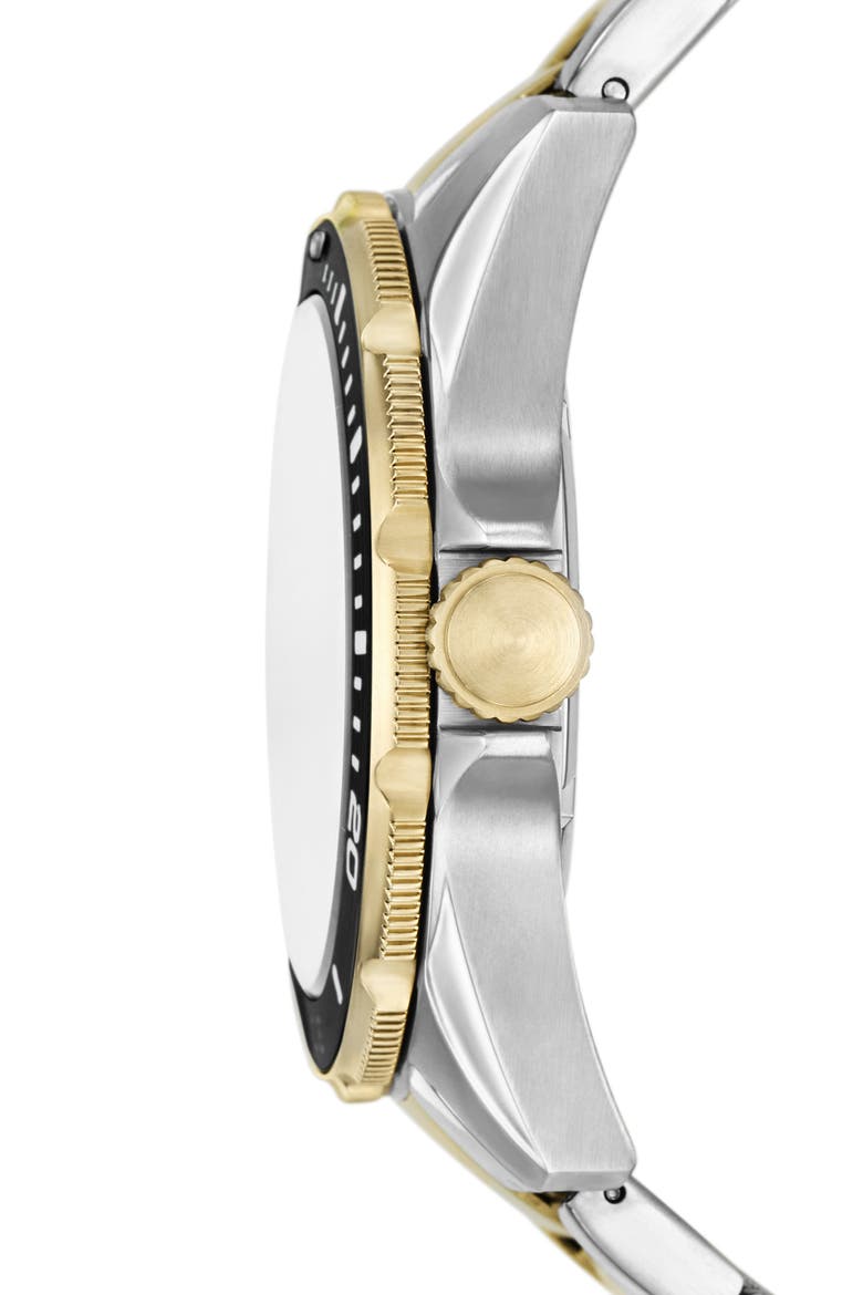 Dalton Three-Hand Two-Tone Bracelet Watch, 42mm, Alternate, color, TWO TONE