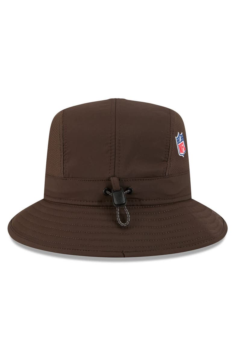 New Era Men's New Era Brown Cleveland Browns 2025 Sideline Bucket Hat, Alternate, color, Brown