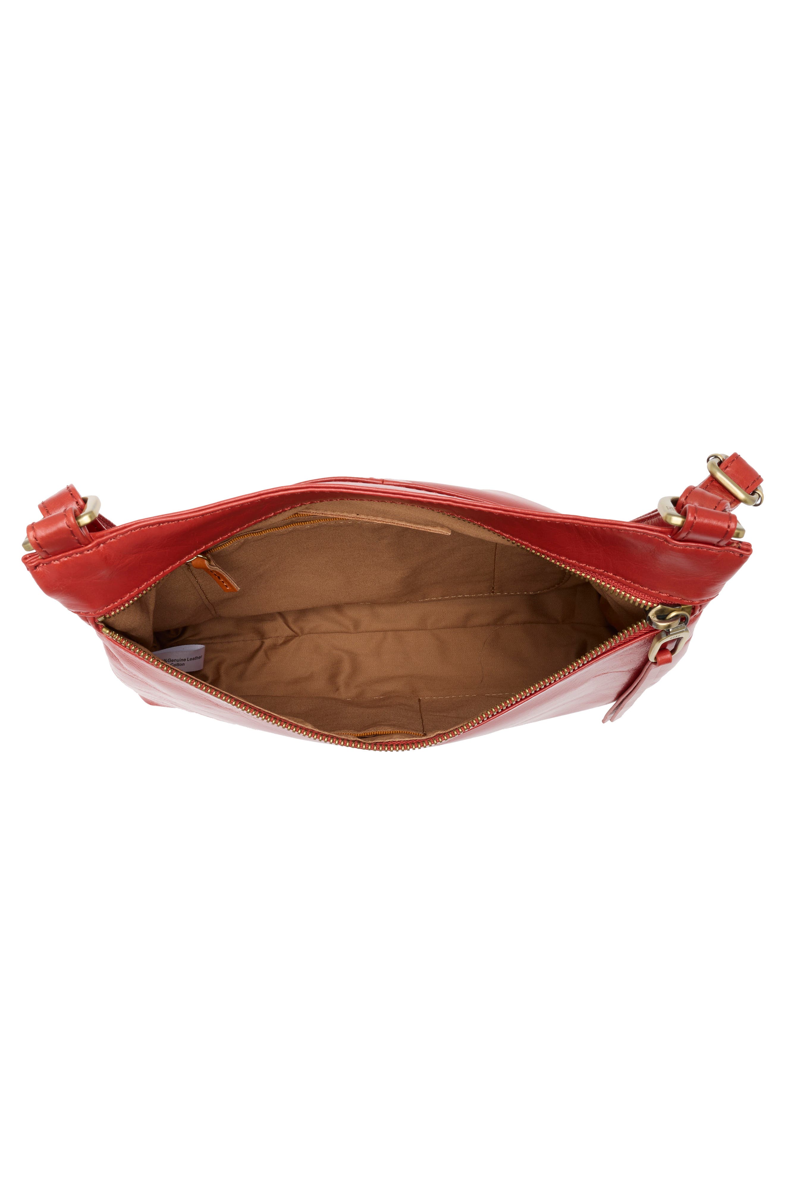 HOBO Cambel Leather Crossbody Bag, Alternate, color, Brick