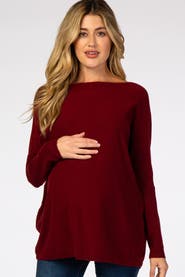 PinkBlush Soft Knit Boatneck Dolman Sleeve Sweater