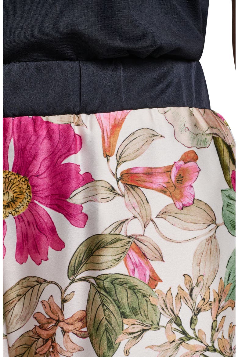 Floral Print Wide Leg Pants, Alternate, color, BISQUE/ LIGHT BLUSH COMBO