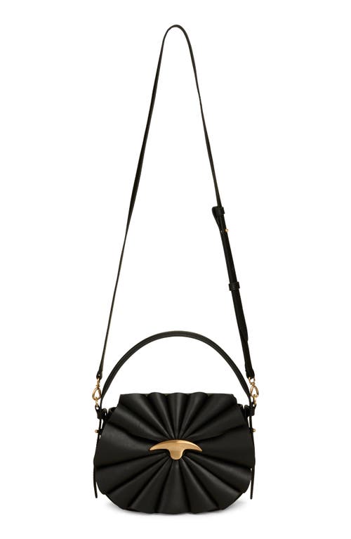 Shop Cult Gaia Janine Leather Top Handle Bag In Black