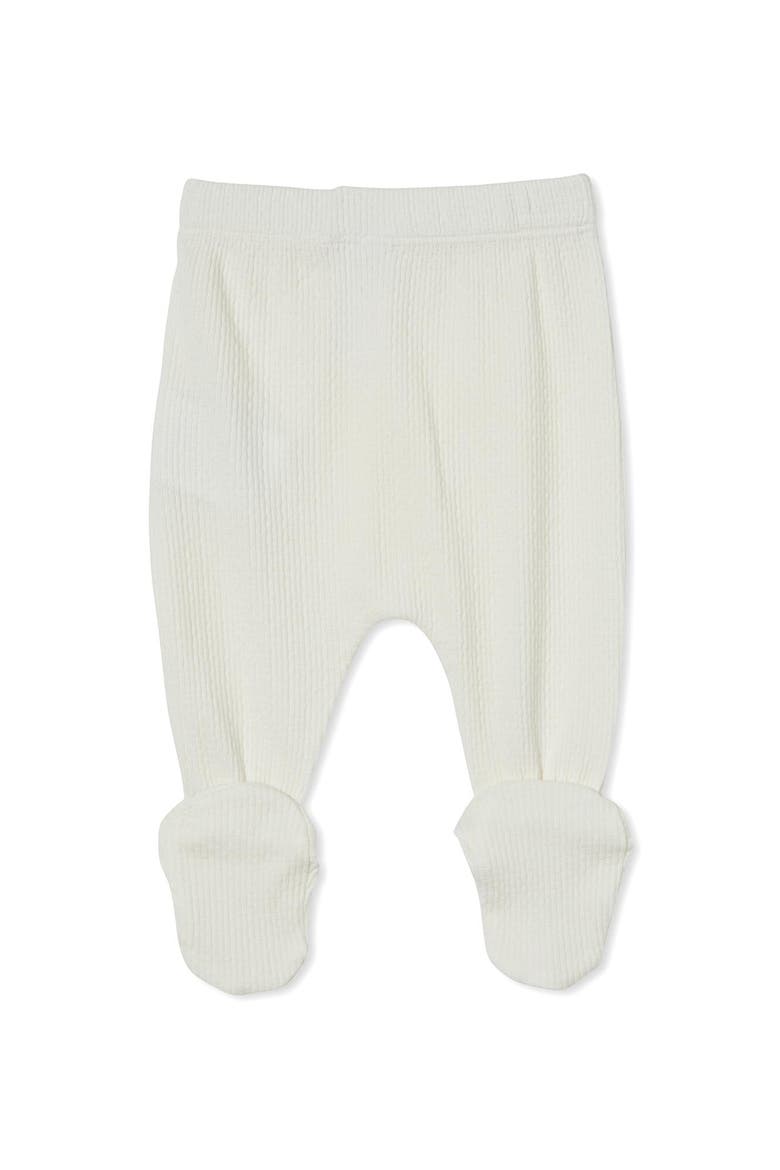Organic Pointelle Legging, Main, color, Milk