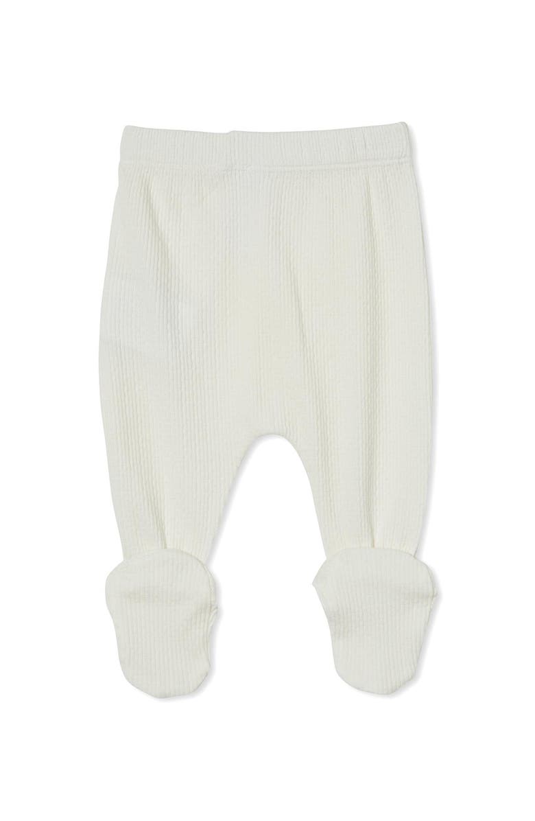 Cotton On Kids Organic Pointelle Legging, Main, color, Milk