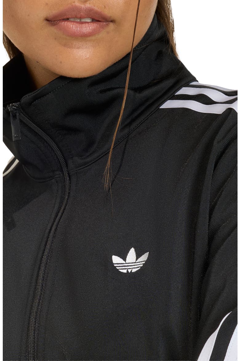 Smocked Firebird Track Jacket, Alternate, color, BLACK