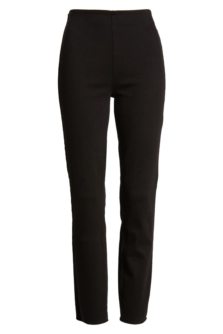 Derry Illusion Pull-On Pants, Alternate, color, BLACK