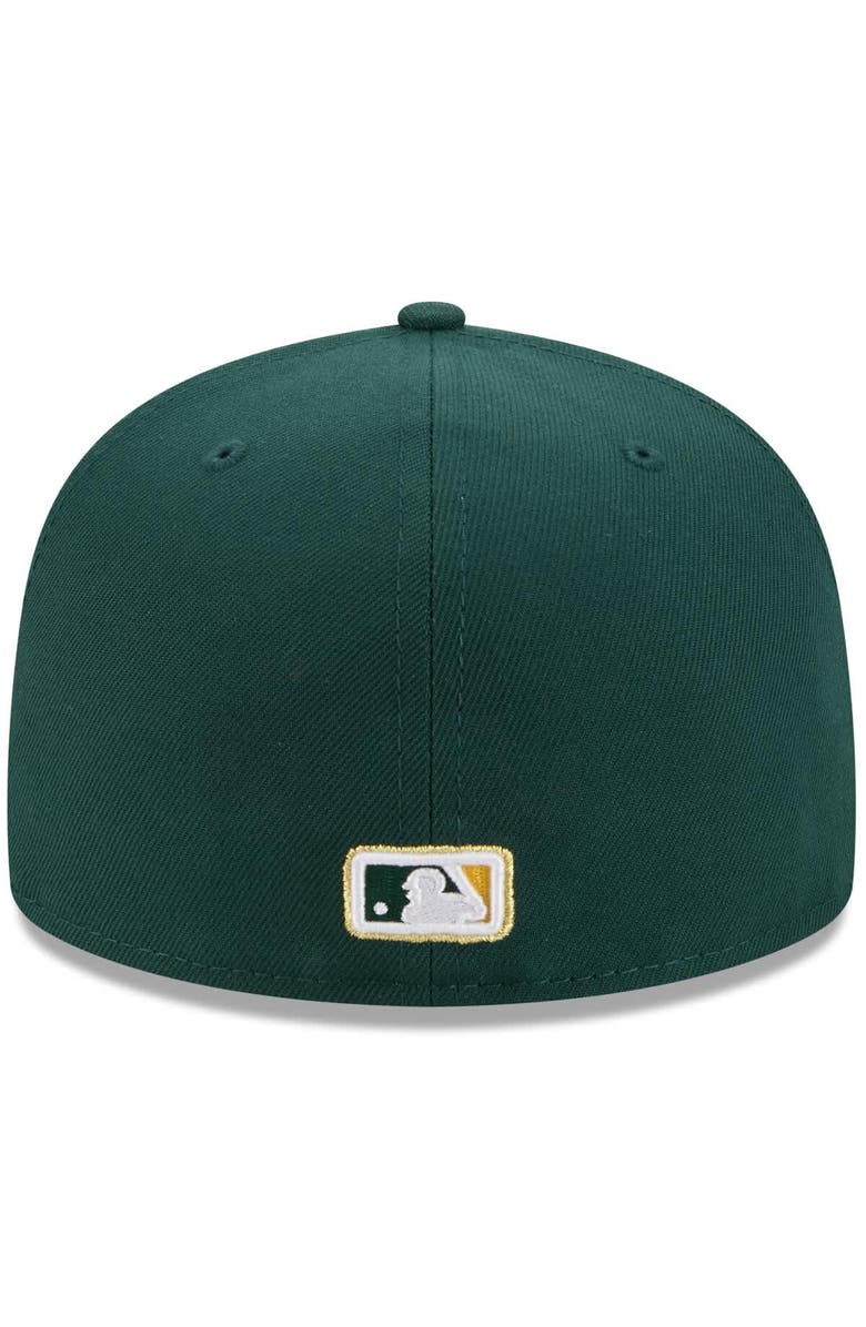 New Era Men's New Era Dark Green Athletics 2025 59FIFTY Day 59FIFTY Fitted Hat with Pins, Alternate, color, Dark Green