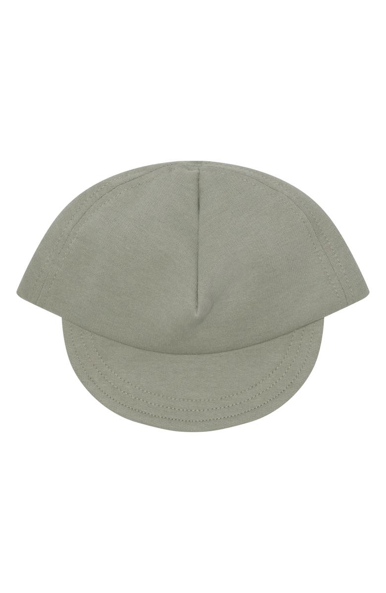 PL Baby by Petit Lem Rocket Henley, Shorts & Hat Set, Alternate, color, Olive Rocket