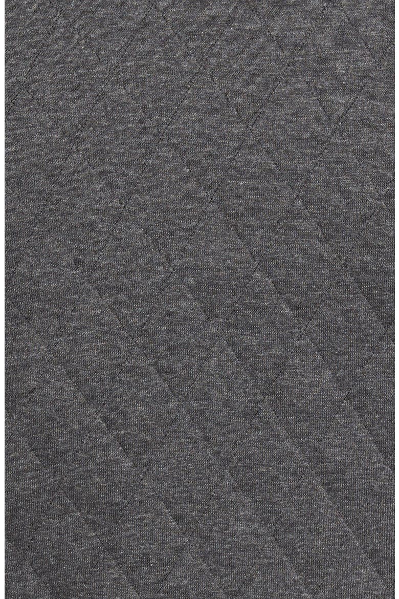 'Kartel' Quilted Full Zip Sweatshirt, Alternate, color, CHARCOAL