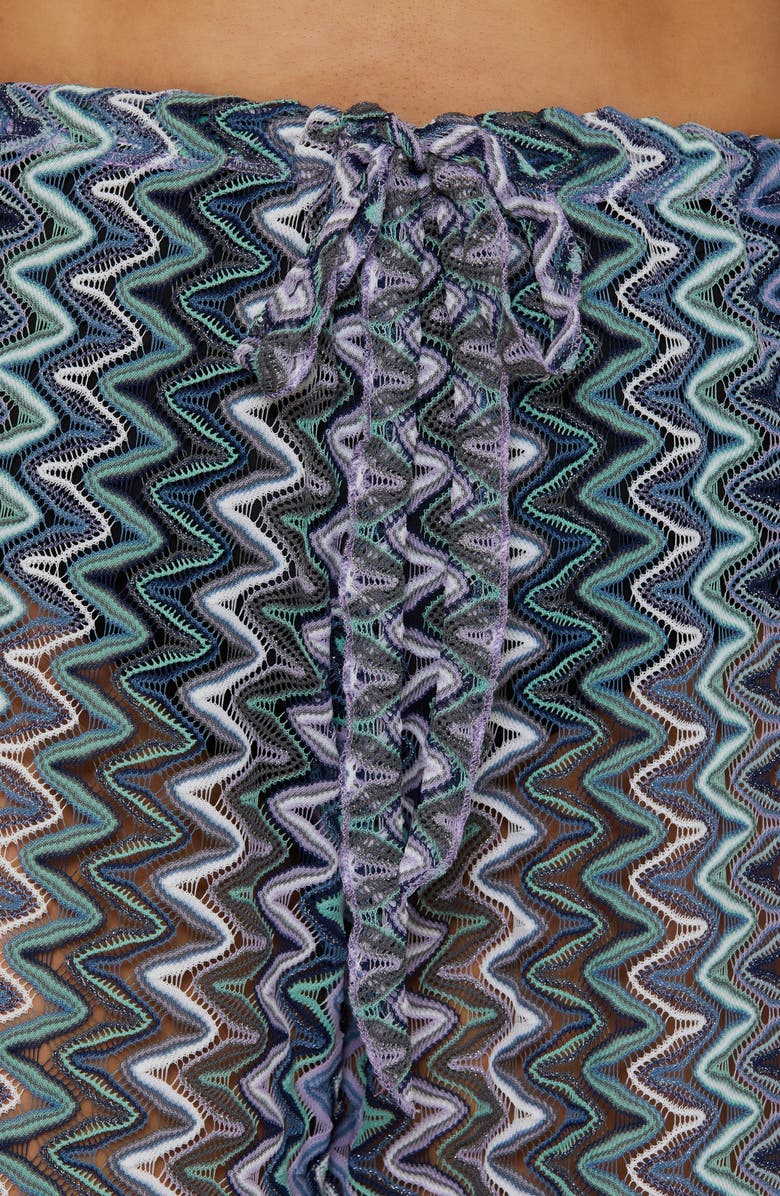 Becca Etc. Sundown Open Knit Cover-Up Pants, Alternate, color, Aqua Sea Multi