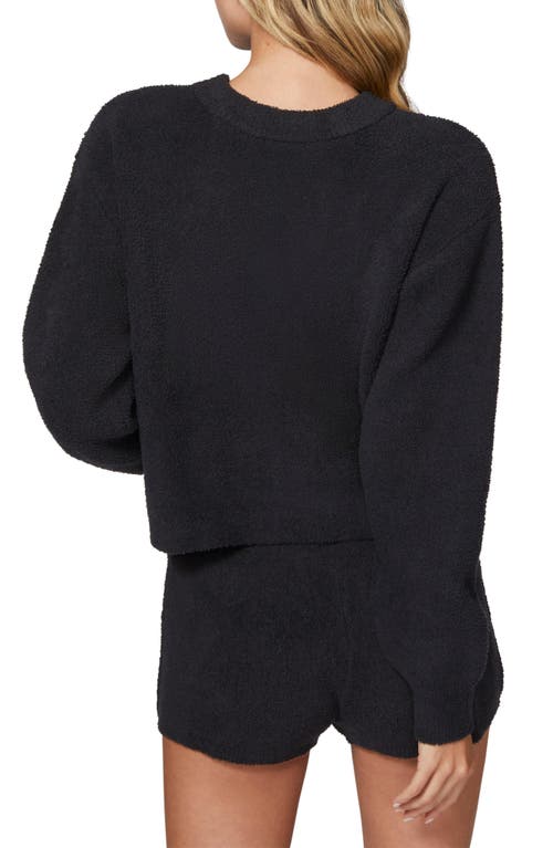 Florence By Mills Cloud Heart Cutout Bouclé Sweater