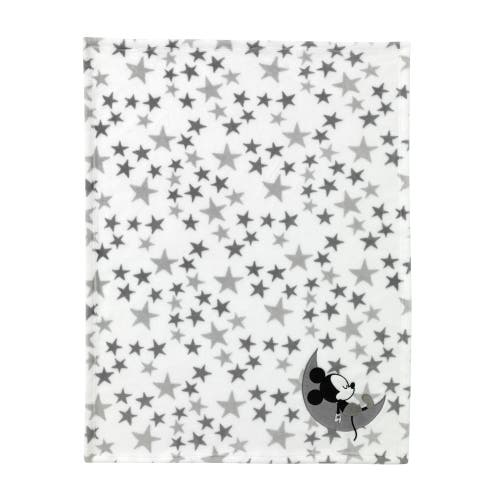 Lambs & Ivy Disney Baby Mickey Mouse Celestial Fleece Blanket In White