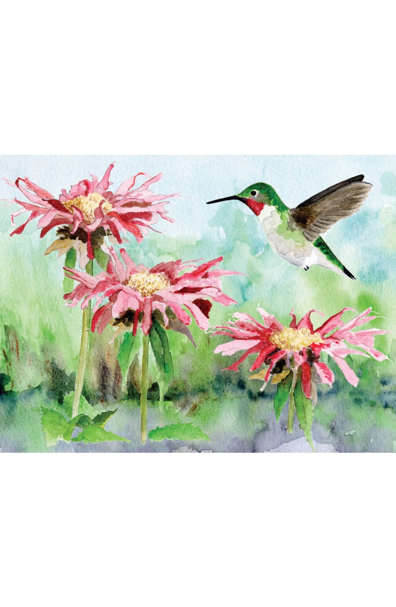 NEW YORK PUZZLE COMPANY Ruby-throated Hummingbird 1000 Piece Puzzle, Alternate, color, NO COLOR