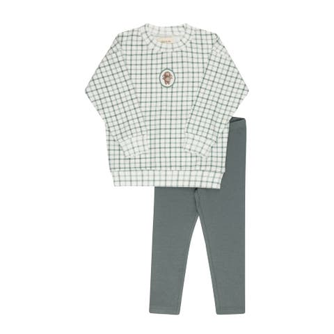 Modal French Terry Plaid Sheep Collection - Lounge Set (Baby)