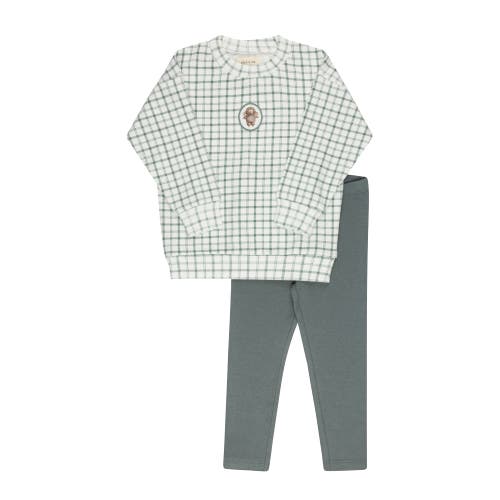 Ely's & Co. Modal French Terry Plaid Sheep Collection In Multi