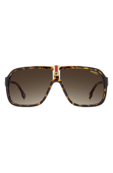 64mm Oversize Gradient Navigator Sunglasses