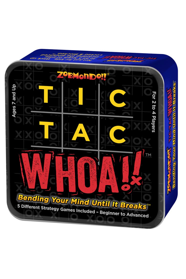Tic Tac Whoa! By Zobmondo!! The 5In1 Tic Tac Toe Card Game, Main, color, Multicolored
