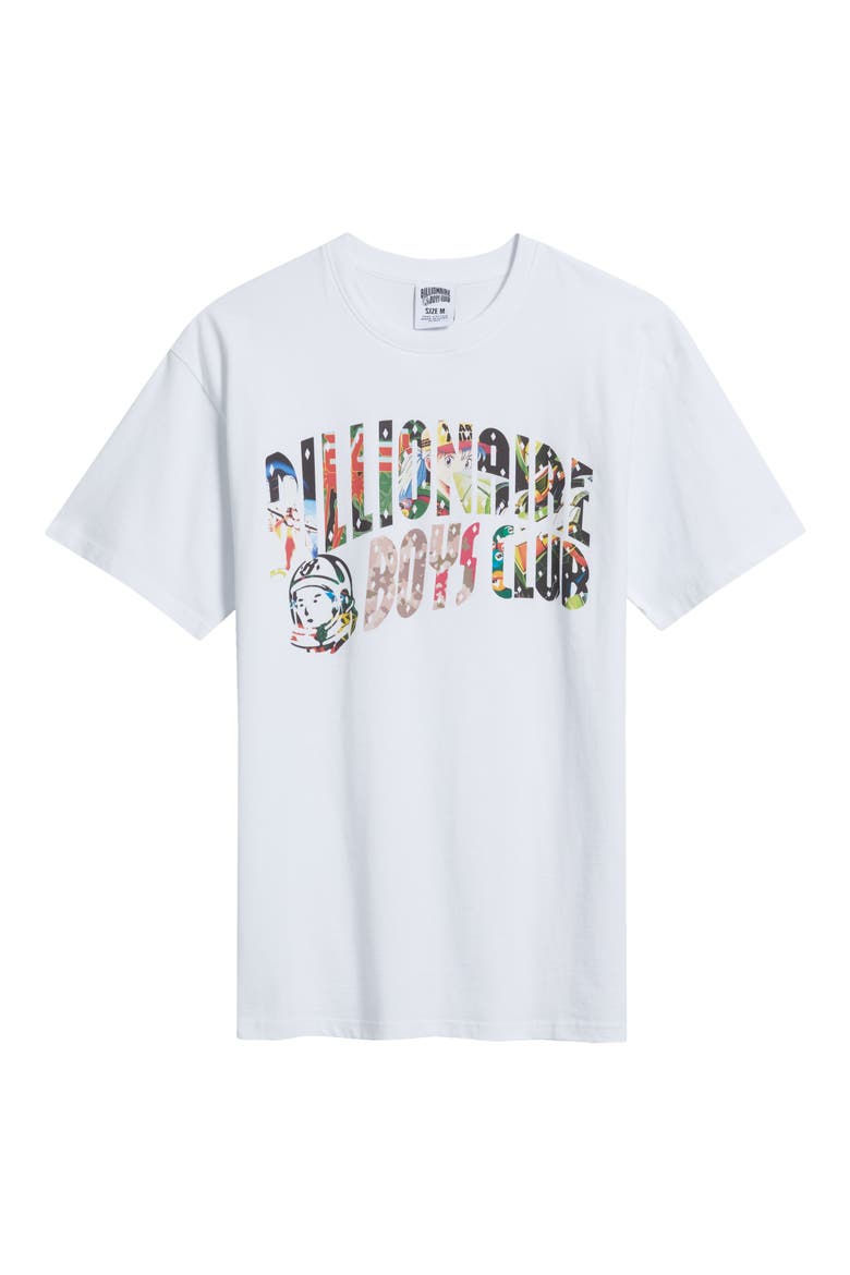 Curve Collage Cotton Graphic T-Shirt, Alternate, color, WHITE