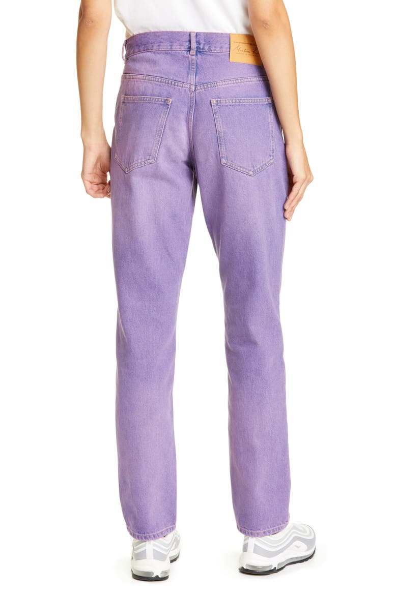 Straight Leg Jeans, Alternate, color, PURPLE
