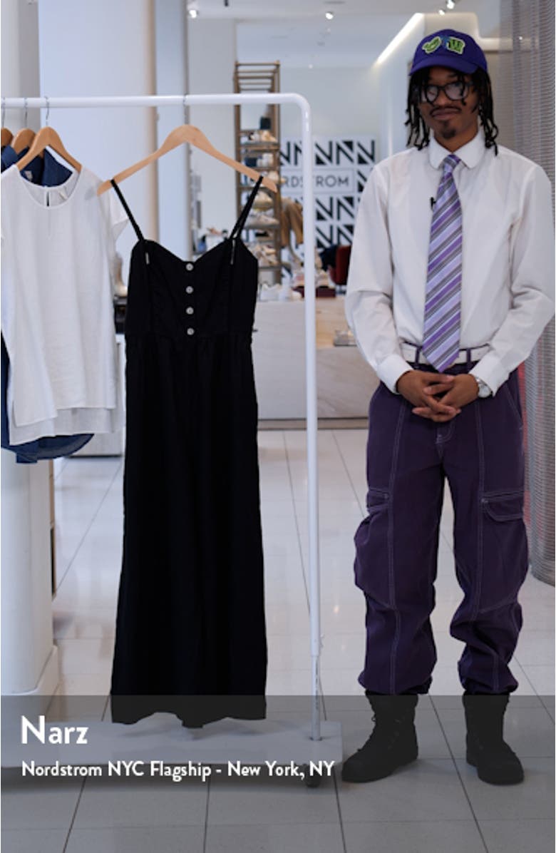 Campbell Refined Linen Jumpsuit, sales video thumbnail