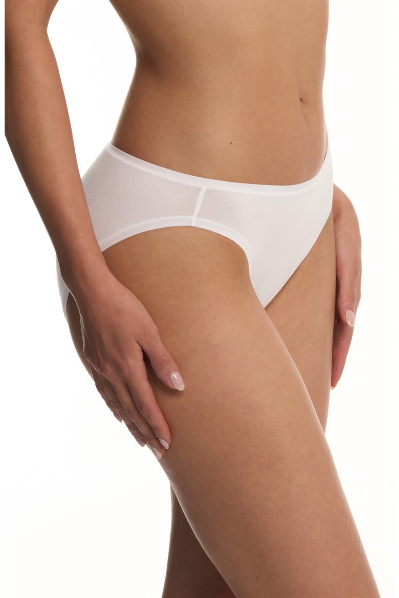 Bliss Bare Cotton Bikini, Alternate, color, WHITE