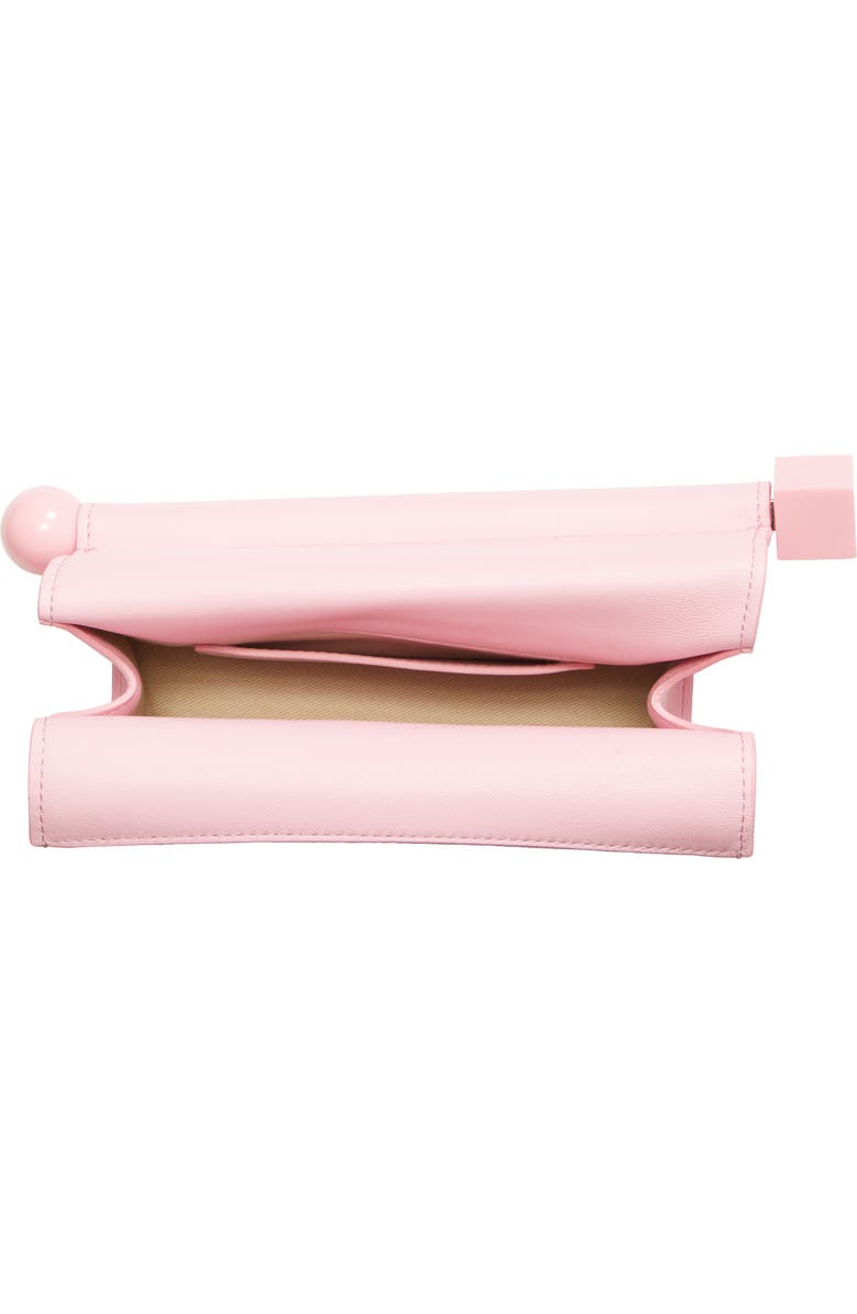 Jacquemus La Petite Pochette Rond Carré Clutch, Alternate, color, Pink 430