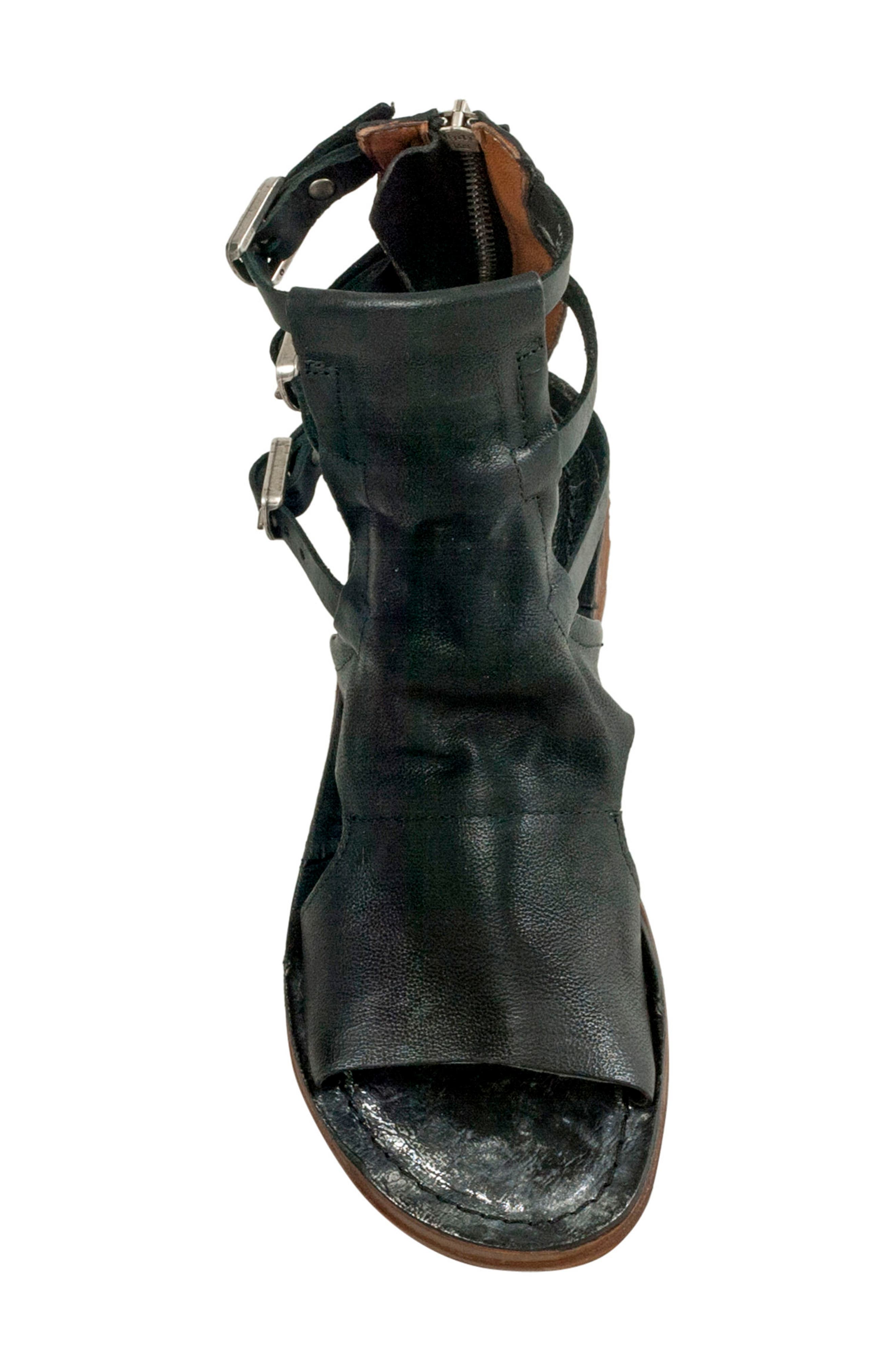 Ryde Sandal, Alternate, color, BLACK LEATHER