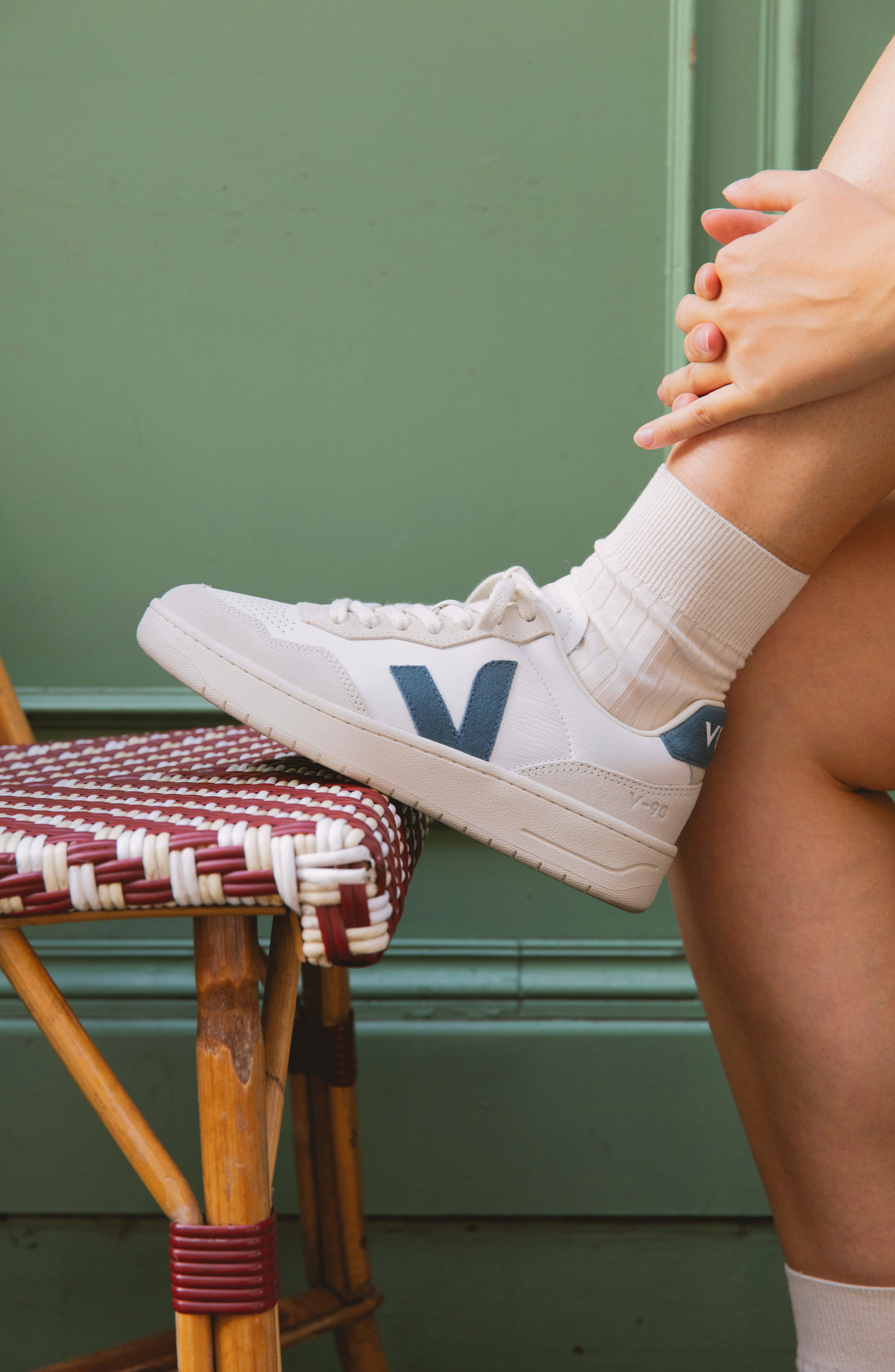 V-90 Leather Sneaker, Alternate, color, EXTRA-WHITE CALIFORNIA