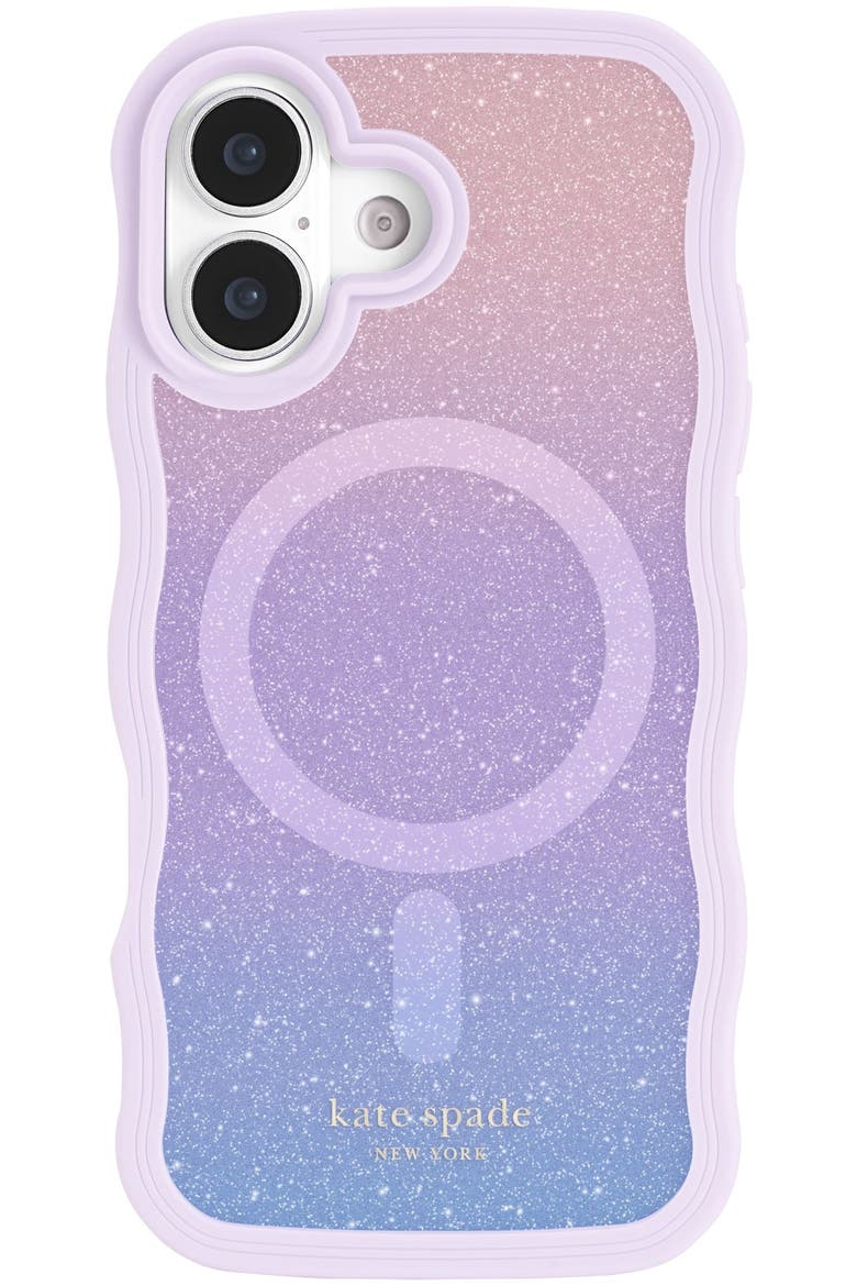 Wavy MagSafe Case, Alternate, color, Pink Multicolor