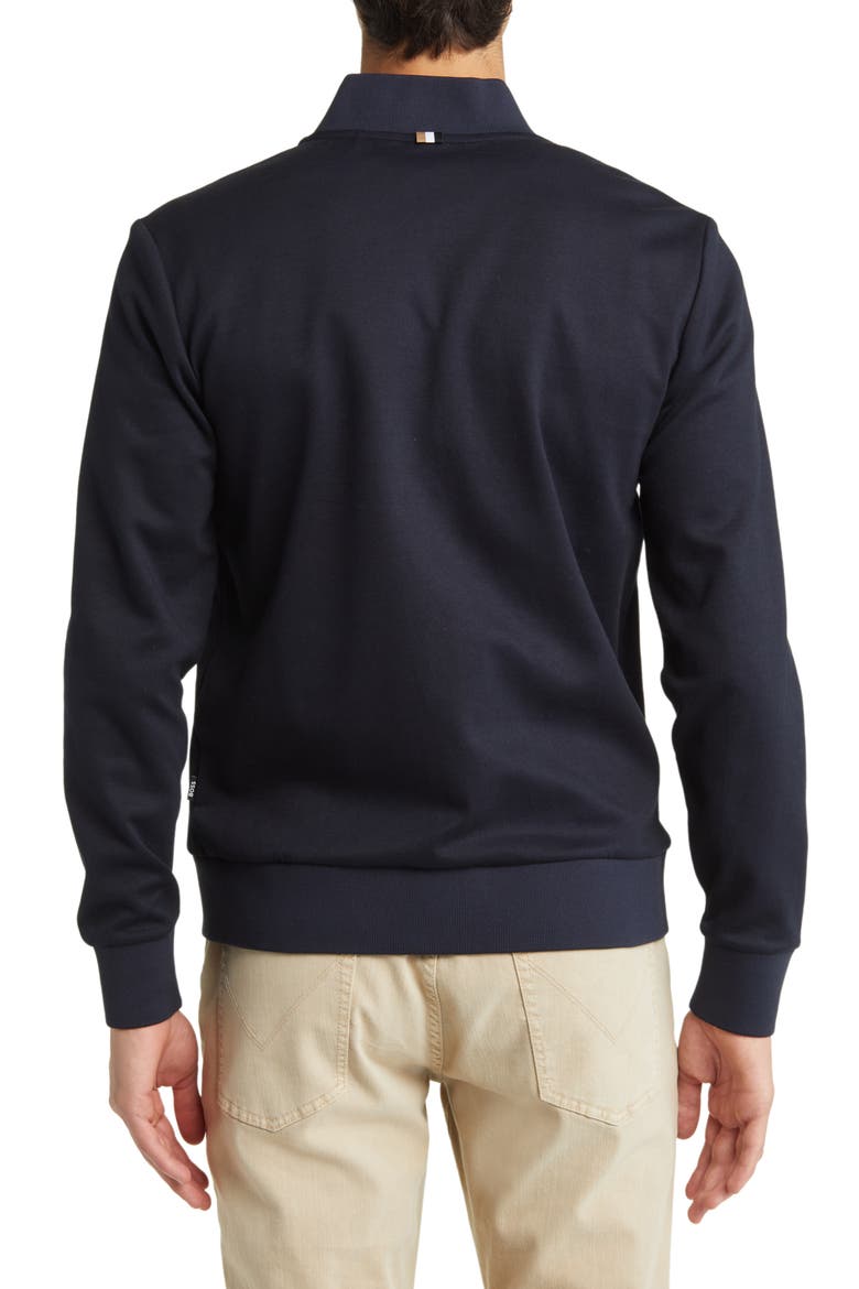 Skiles Quilted Bomber Jacket, Alternate, color, DARK BLUE