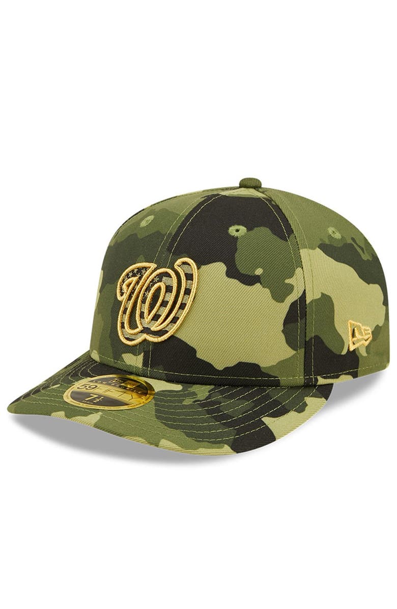 New Era Men's New Era Camo Washington Nationals 2022 Armed Forces Day On-Field Low Profile 59FIFTY, Alternate, color, Camo