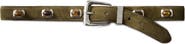 Veronica Beard Stone Embellished Suede Belt