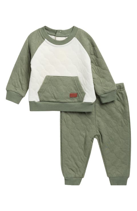 Quilted Sweatshirt & Joggers Set