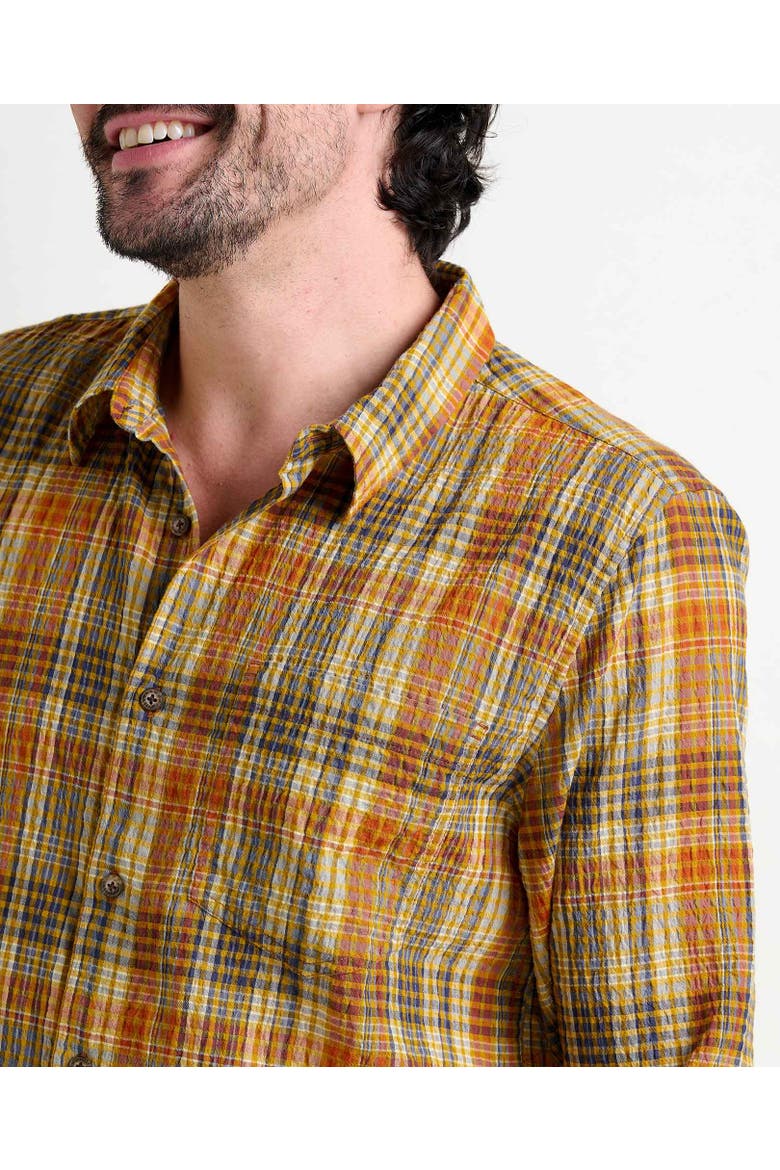 Men's Fletcher Long Sleeve Shirt, Alternate, color, Umber Plaid