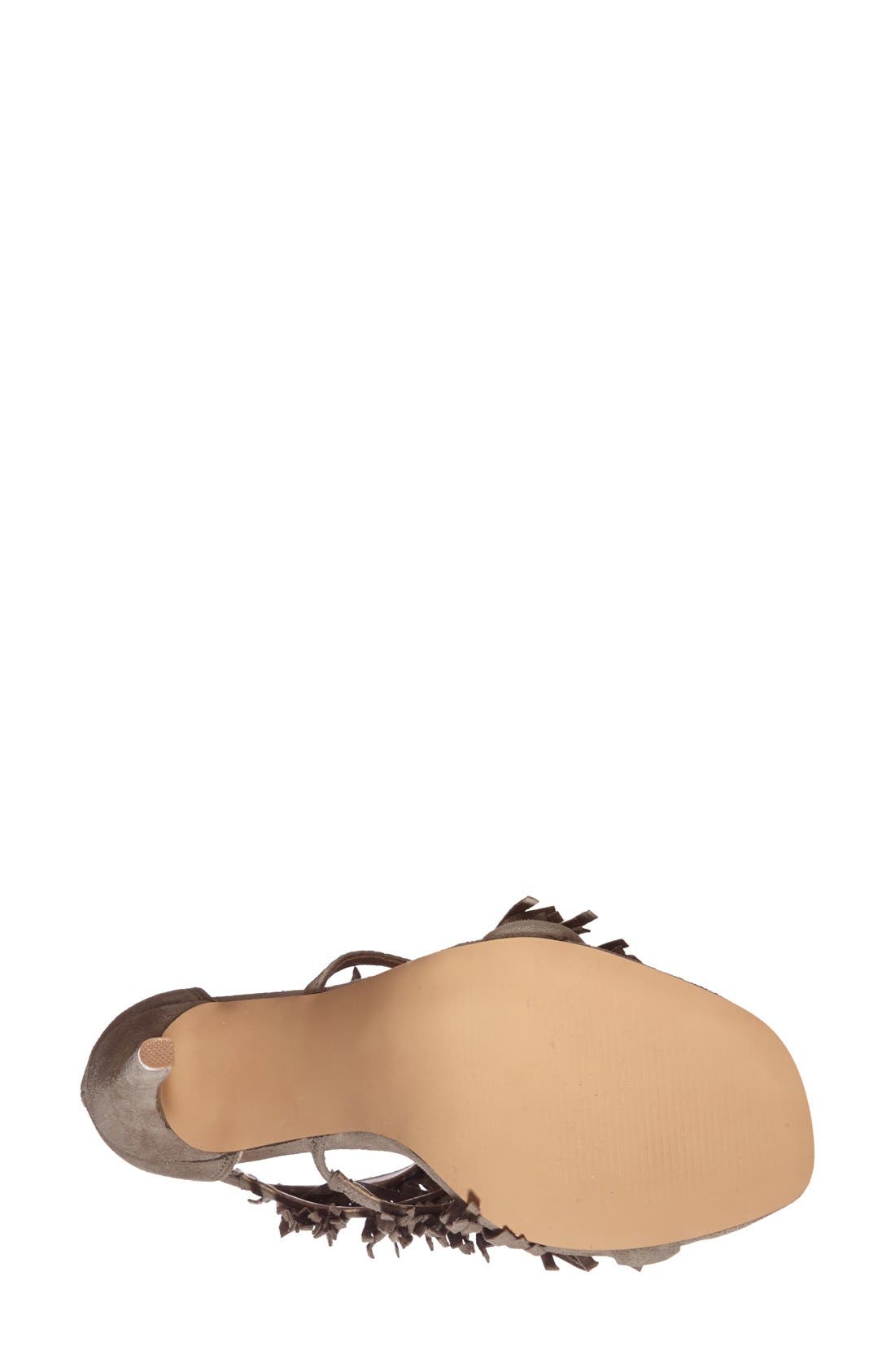 'Fringly' Sandal, Alternate, color, TAUPE SUEDE