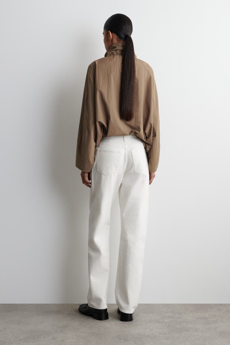 Chord Straight-Leg Jeans, Alternate, color, WHITE