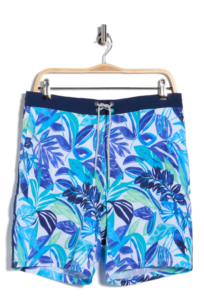 Baja Marina Board Shorts, Alternate, color, BEACH GLASS BLUE