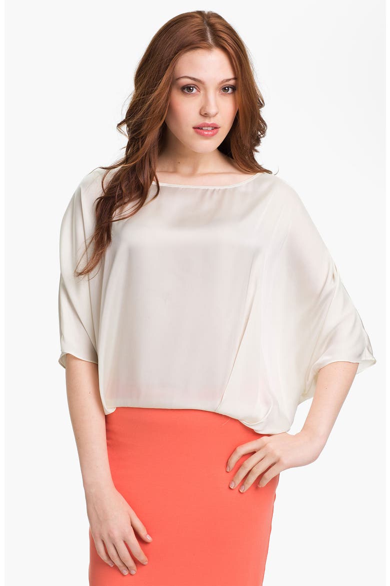 Tie Back Blouse, Main, color, NEW IVORY