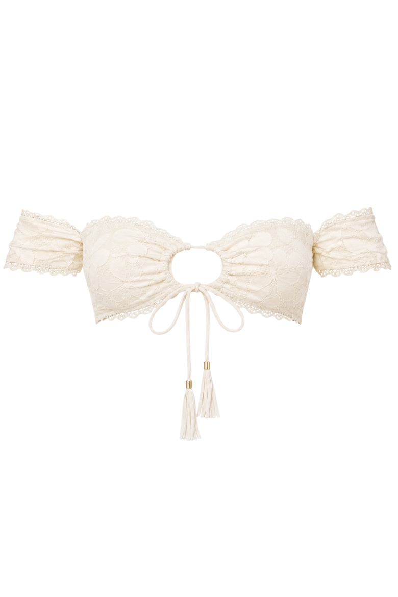 Lani Bikini Top, Main, color, Cream