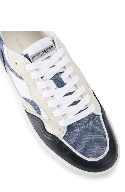 Kurt Geiger London Benn Low Top Sneaker In Navy