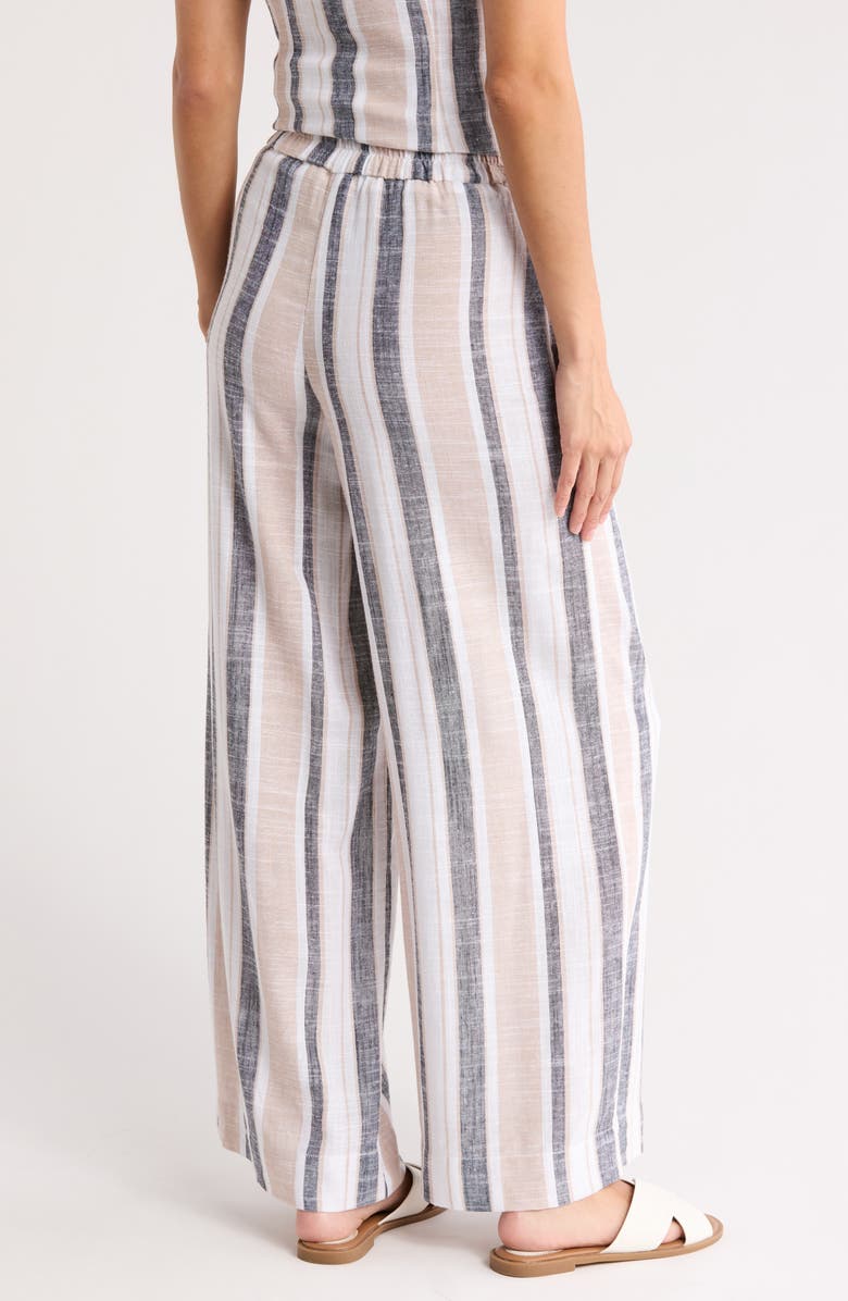 BY DESIGN Valencia Stripe Pants, Alternate, color, Linen Stripe