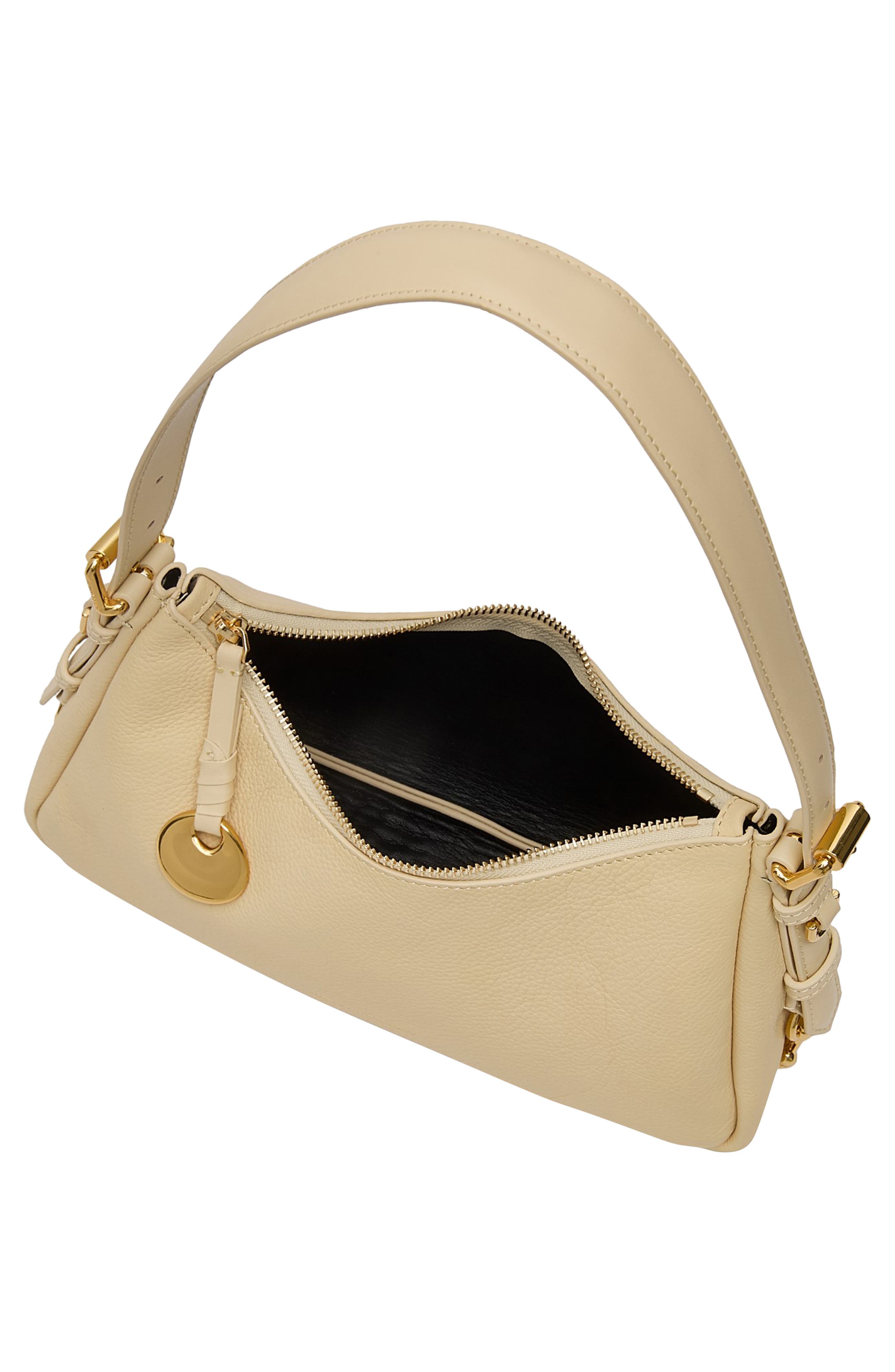 Rebecca Minkoff Small Mia Leather Shoulder Bag, Alternate, color, Chamois