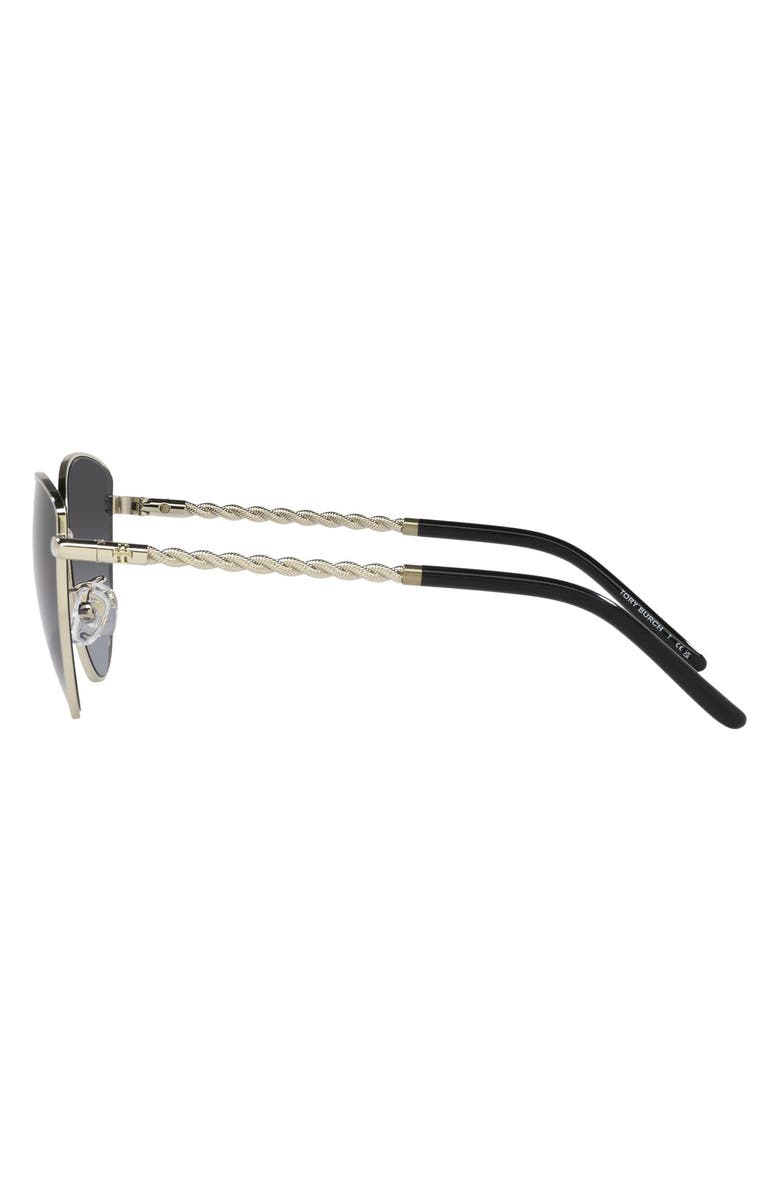 Tory Burch 56mm Gradient Cat Eye Sunglasses, Alternate, color, Grey Gradient