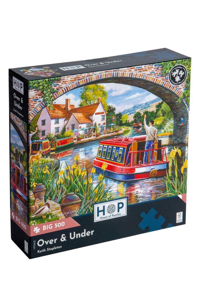 The House of Puzzles Over Under Big 500-Piece Jigsaw Puzzle, Main, color, 
