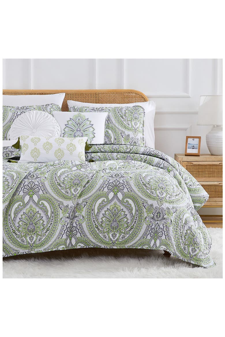 Pure Melody Quilt Bedding Set, Alternate, color, GREEN