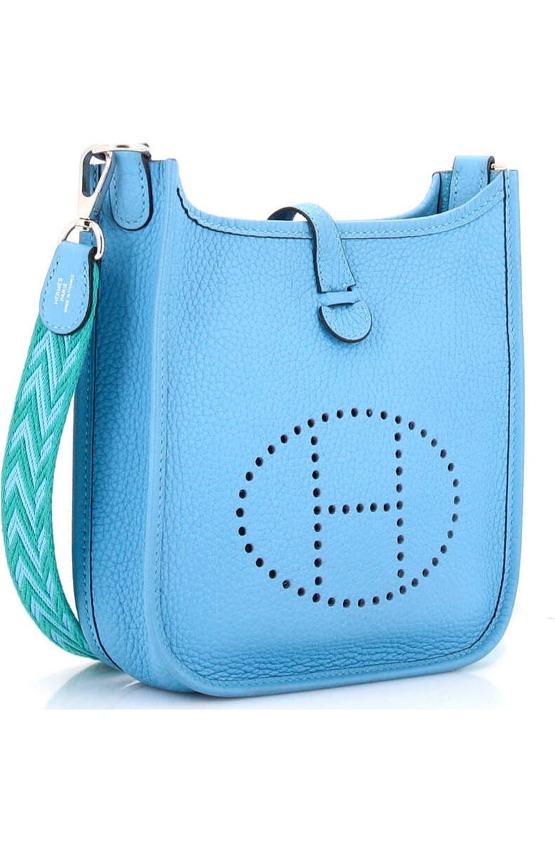 Pre-Owned Hermes Evelyne Bag Gen III Clemence TPM, Alternate, color, Bleu Du Nord